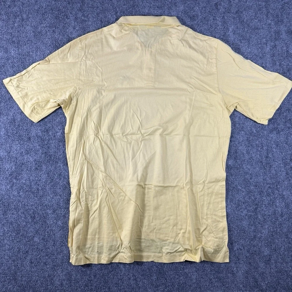 Polo Golf Ralph Lauren Shirt Large Yellow Mens Pima Cotton Polo